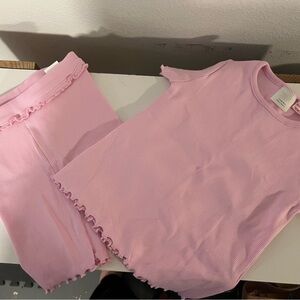 Zara Light Pink Ribbed Top